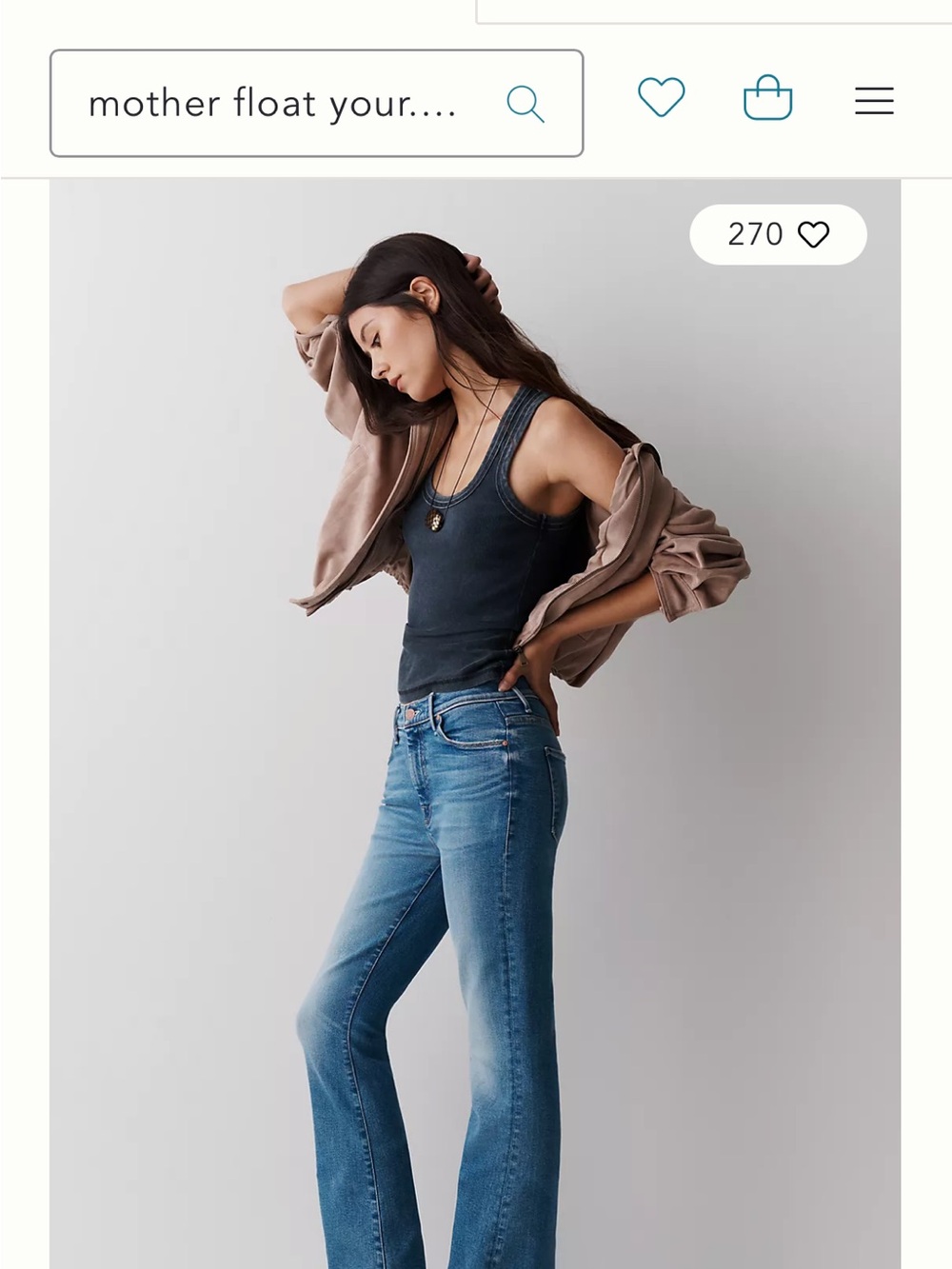 MOTHER The Weekender Mid-Rise Bootcut Jeans - Size: 30-Color: Float My Boat-NWT